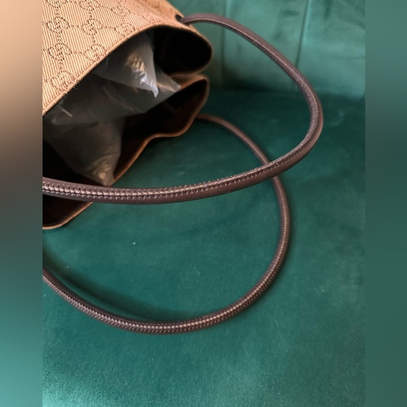 ❤️Gucci GG Canvas & Leather Bucket Style Bag - Picture 9 of 12